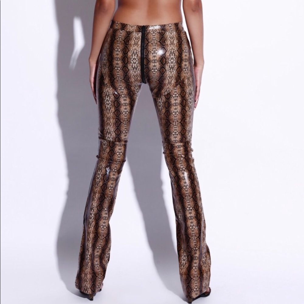 Brown & Black Snake skin pants